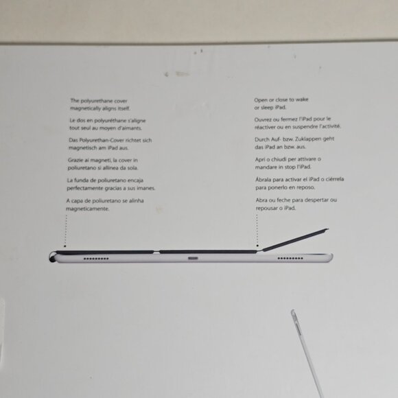 Authentic OEM Genuine Apple iPad Pro Smart Cover MK0l2ZMA/A 12.9"- Charcoal Gray - Picture 4 of 7